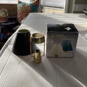 Classic Black and Gold Metal Lampshade